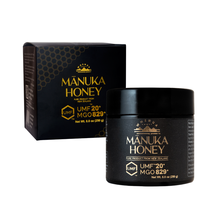 UMF 20+ Manuka Honey from New Zealand | MGO 829+ Raw Premium Honey | Whenua 250g