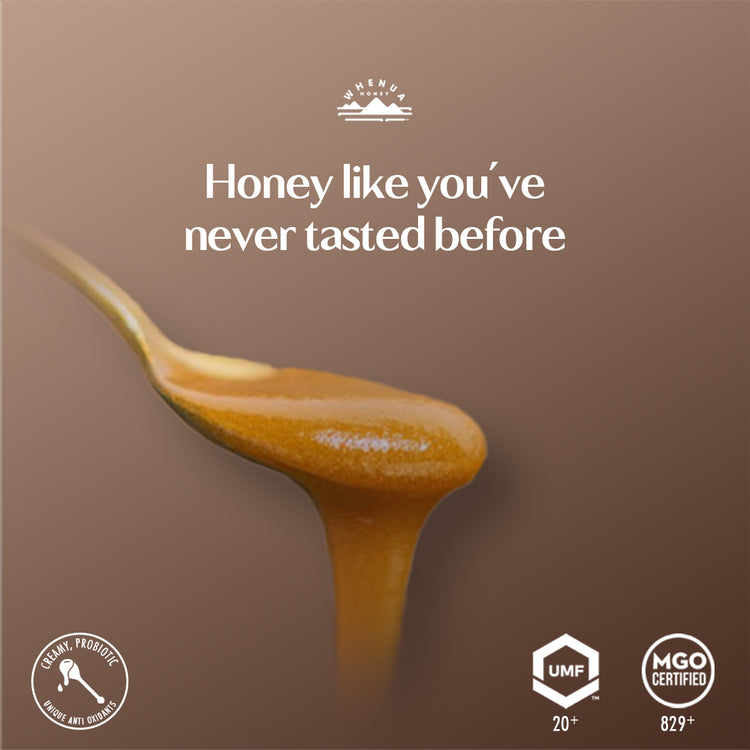 Pack of 2 - Whenua UMF 20+ Manuka Honey | MGO 829+ | 100% Raw New Zealand Manuka Honey | UMF Certified | Non-GMO | 250g Jars